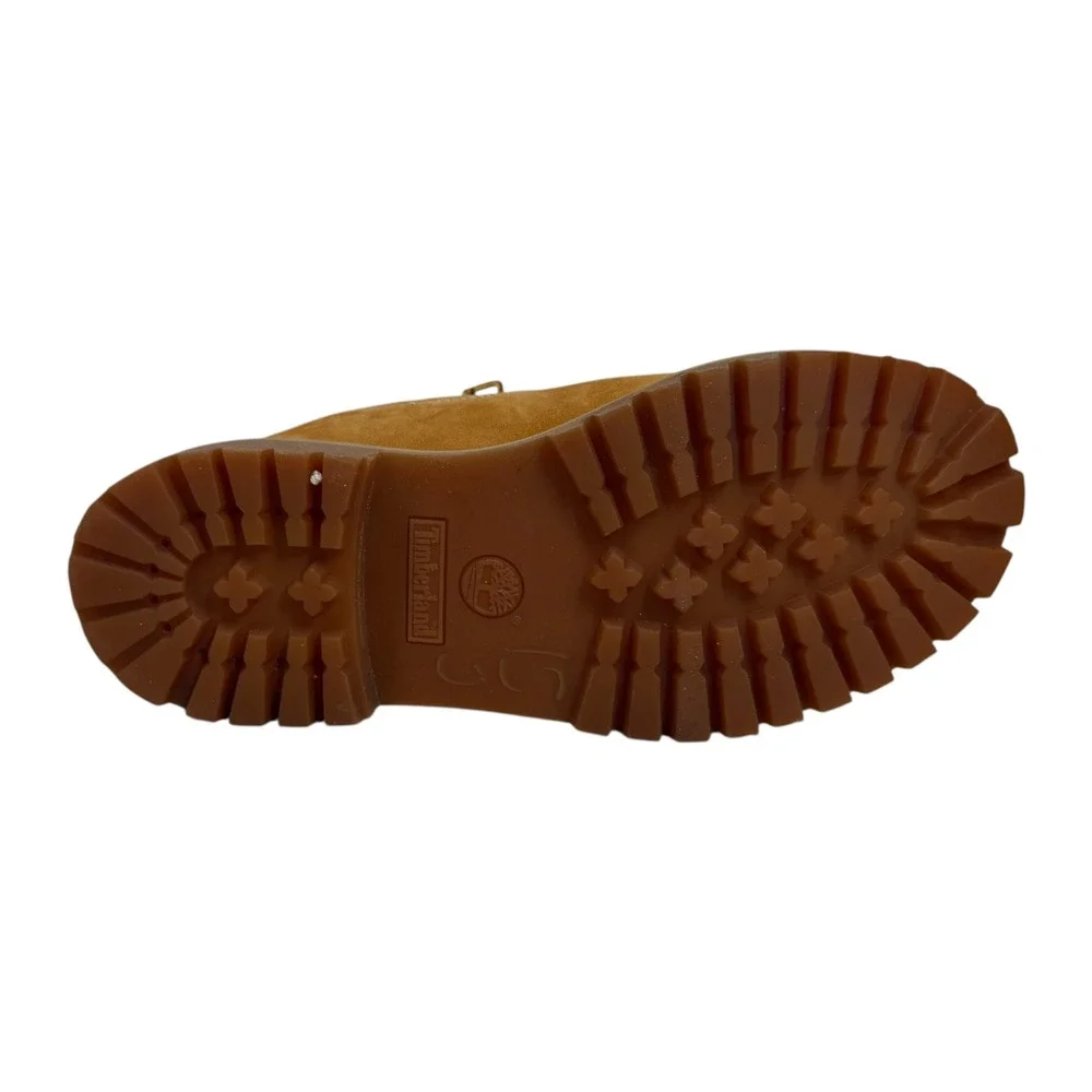 Timberland‎ 6-Inch Premium Waterproof Boots Junior 6.5 Wheat Leather Classic Lug